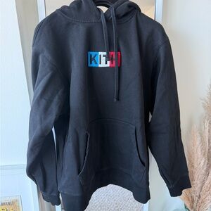 Kith Black Hoodie with Tricolor French logo
